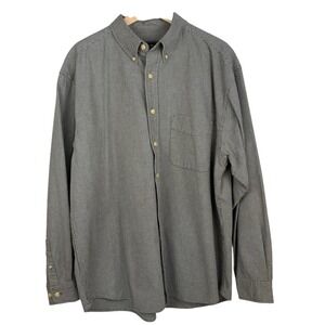Vintage 90s Eddie Bauer Outdoor Outfitters Shirt‎ Men Sz L Sage Micro Check